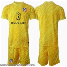 Otroški Atletico Madrid Vratar Replika nogometni dresi kompleti Tretji 2024-25 Kratek Rokav (+ hlače)