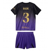 Otroški Barcelona Alejandro Balde #3 Replika nogometni dresi kompleti Gostujoči 2026-27 Kratek Rokav (+ hlače)
