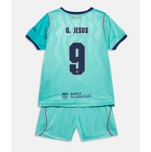 Otroški Barcelona Gabriel Jesus #9 Replika nogometni dresi kompleti Tretji 2026-27 Kratek Rokav (+ hlače)