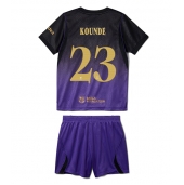 Otroški Barcelona Jules Kounde #23 Replika nogometni dresi kompleti Gostujoči 2026-27 Kratek Rokav (+ hlače)
