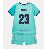 Otroški Barcelona Jules Kounde #23 Replika nogometni dresi kompleti Tretji 2026-27 Kratek Rokav (+ hlače)