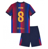 Otroški Barcelona Pedri Gonzalez #8 Replika nogometni dresi kompleti Domači 2026-27 Kratek Rokav (+ hlače)