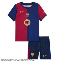 Otroški Barcelona Replika nogometni dresi kompleti Domači 2024-25 Kratek Rokav (+ hlače)