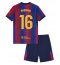 Otroški Barcelona Rodri Hernandez #16 Replika nogometni dresi kompleti Domači 2026-27 Kratek Rokav (+ hlače)