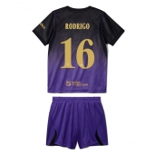 Otroški Barcelona Rodri Hernandez #16 Replika nogometni dresi kompleti Gostujoči 2026-27 Kratek Rokav (+ hlače)