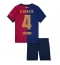 Otroški Barcelona Ronald Araujo #4 Replika nogometni dresi kompleti Domači 2024-25 Kratek Rokav (+ hlače)
