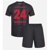Otroški Bayer Leverkusen Aleix Garcia #24 Replika nogometni dresi kompleti Domači 2025-26 Kratek Rokav (+ hlače)