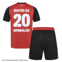 Otroški Bayer Leverkusen Alejandro Grimaldo #20 Replika nogometni dresi kompleti Domači 2024-25 Kratek Rokav (+ hlače)