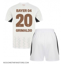 Otroški Bayer Leverkusen Alejandro Grimaldo #20 Replika nogometni dresi kompleti Gostujoči 2024-25 Kratek Rokav (+ hlače)