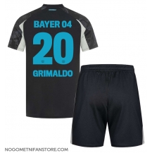 Otroški Bayer Leverkusen Alejandro Grimaldo #20 Replika nogometni dresi kompleti Tretji 2024-25 Kratek Rokav (+ hlače)