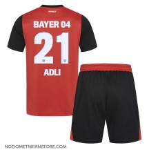 Otroški Bayer Leverkusen Amine Adli #21 Replika nogometni dresi kompleti Domači 2024-25 Kratek Rokav (+ hlače)