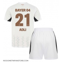 Otroški Bayer Leverkusen Amine Adli #21 Replika nogometni dresi kompleti Gostujoči 2024-25 Kratek Rokav (+ hlače)