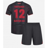Otroški Bayer Leverkusen Edmond Tapsoba #12 Replika nogometni dresi kompleti Domači 2025-26 Kratek Rokav (+ hlače)