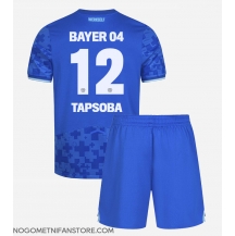 Otroški Bayer Leverkusen Edmond Tapsoba #12 Replika nogometni dresi kompleti Tretji 2025-26 Kratek Rokav (+ hlače)