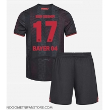 Otroški Bayer Leverkusen Eliesse Ben Seghir #17 Replika nogometni dresi kompleti Domači 2025-26 Kratek Rokav (+ hlače)