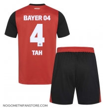 Otroški Bayer Leverkusen Jonathan Tah #4 Replika nogometni dresi kompleti Domači 2024-25 Kratek Rokav (+ hlače)