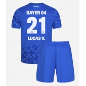 Otroški Bayer Leverkusen Lucas Vazquez #21 Replika nogometni dresi kompleti Tretji 2025-26 Kratek Rokav (+ hlače)
