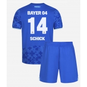 Otroški Bayer Leverkusen Patrik Schick #14 Replika nogometni dresi kompleti Tretji 2025-26 Kratek Rokav (+ hlače)