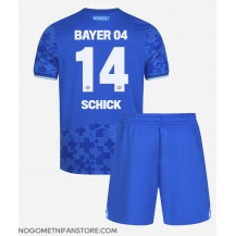 Otroški Bayer Leverkusen Patrik Schick #14 Replika nogometni dresi kompleti Tretji 2025-26 Kratek Rokav (+ hlače)