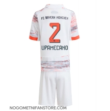 Otroški Bayern Munich Dayot Upamecano #2 Replika nogometni dresi kompleti Gostujoči 2025-26 Kratek Rokav (+ hlače)