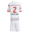 Otroški Bayern Munich Dayot Upamecano #2 Replika nogometni dresi kompleti Gostujoči 2025-26 Kratek Rokav (+ hlače)