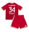 Otroški Bayern Munich Ismael Saibari #34 Replika nogometni dresi kompleti Domači 2026-27 Kratek Rokav (+ hlače)