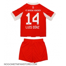 Otroški Bayern Munich Luis Diaz #14 Replika nogometni dresi kompleti Domači 2025-26 Kratek Rokav (+ hlače)