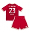 Otroški Bayern Munich Sacha Boey #23 Replika nogometni dresi kompleti Domači 2026-27 Kratek Rokav (+ hlače)
