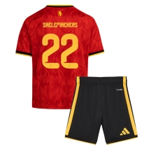 Otroški Belgija Alexis Saelemaekers #22 Replika nogometni dresi kompleti Domači SP 2026 Kratek Rokav (+ hlače)