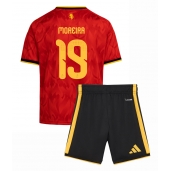 Otroški Belgija Diego Moreira #19 Replika nogometni dresi kompleti Domači SP 2026 Kratek Rokav (+ hlače)