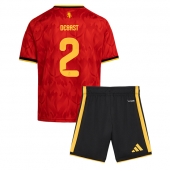 Otroški Belgija Zeno Debast #2 Replika nogometni dresi kompleti Domači SP 2026 Kratek Rokav (+ hlače)