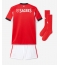 Otroški Benfica Replika nogometni dresi kompleti Domači 2025-26 Kratek Rokav (+ hlače)