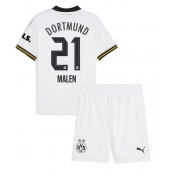 Otroški Borussia Dortmund Donyell Malen #21 Replika nogometni dresi kompleti Tretji 2024-25 Kratek Rokav (+ hlače)