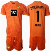 Otroški Borussia Dortmund Gregor Kobel #1 Vratar Replika nogometni dresi kompleti Tretji 2024-25 Kratek Rokav (+ hlače)
