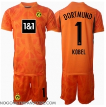Otroški Borussia Dortmund Gregor Kobel #1 Vratar Replika nogometni dresi kompleti Tretji 2024-25 Kratek Rokav (+ hlače)