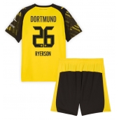 Otroški Borussia Dortmund Julian Ryerson #26 Replika nogometni dresi kompleti Domači 2025-26 Kratek Rokav (+ hlače)