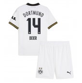 Otroški Borussia Dortmund Maximilian Beier #14 Replika nogometni dresi kompleti Tretji 2024-25 Kratek Rokav (+ hlače)