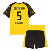 Otroški Borussia Dortmund Ramy Bensebaini #5 Replika nogometni dresi kompleti Domači 2025-26 Kratek Rokav (+ hlače)
