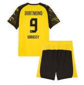 Otroški Borussia Dortmund Serhou Guirassy #9 Replika nogometni dresi kompleti Domači 2025-26 Kratek Rokav (+ hlače)