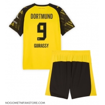 Otroški Borussia Dortmund Serhou Guirassy #9 Replika nogometni dresi kompleti Domači 2025-26 Kratek Rokav (+ hlače)