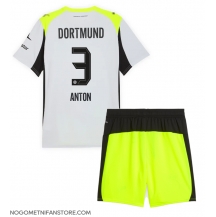 Otroški Borussia Dortmund Waldemar Anton #3 Replika nogometni dresi kompleti Gostujoči 2025-26 Kratek Rokav (+ hlače)