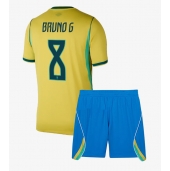 Otroški Brazilija Bruno Guimaraes #8 Replika nogometni dresi kompleti Domači SP 2026 Kratek Rokav (+ hlače)