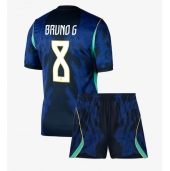 Otroški Brazilija Bruno Guimaraes #8 Replika nogometni dresi kompleti Gostujoči SP 2026 Kratek Rokav (+ hlače)