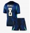 Otroški Brazilija Bruno Guimaraes #8 Replika nogometni dresi kompleti Gostujoči SP 2026 Kratek Rokav (+ hlače)