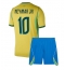 Otroški Brazilija Neymar Jr #10 Replika nogometni dresi kompleti Domači SP 2026 Kratek Rokav (+ hlače)