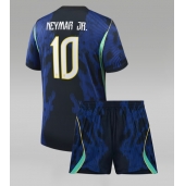 Otroški Brazilija Neymar Jr #10 Replika nogometni dresi kompleti Gostujoči SP 2026 Kratek Rokav (+ hlače)
