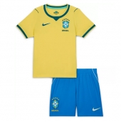 Otroški Brazilija Replika nogometni dresi kompleti Domači SP 2026 Kratek Rokav (+ hlače)