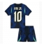 Otroški Brazilija Vinicius Junior #10 Replika nogometni dresi kompleti Gostujoči SP 2026 Kratek Rokav (+ hlače)