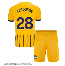 Otroški Brighton Evan Ferguson #28 Replika nogometni dresi kompleti Gostujoči 2024-25 Kratek Rokav (+ hlače)