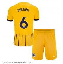 Otroški Brighton James Milner #6 Replika nogometni dresi kompleti Gostujoči 2024-25 Kratek Rokav (+ hlače)